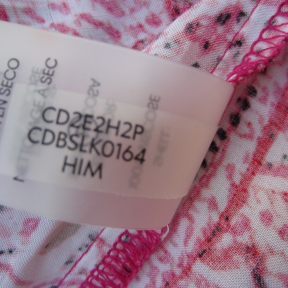 Calvin Klein Dresses Size 14 Burgundy Smocked‎ Slip Floral Flowy Summer Beach - Picture 10 of 14